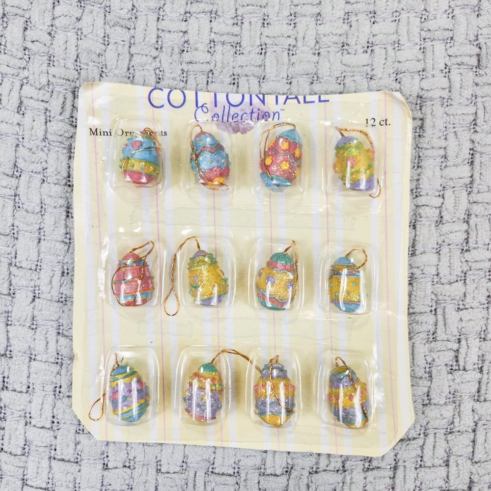 Mix n' Match 3/$21 Vintage Cottontale Collection Mini Easter Egg Ornaments New
